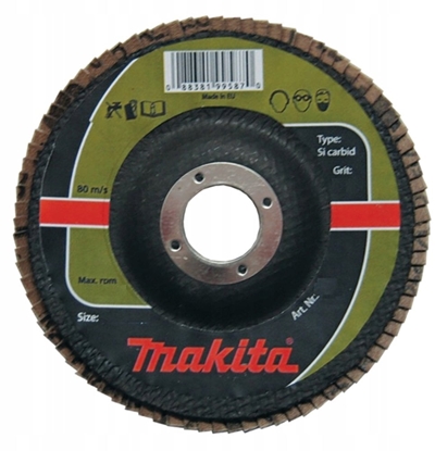 Изображение Makita MAKITA CIERNICA LISTKOWA SI CARBID 125x22,23mm P 80 KAMIE, CERAMIKA, TW. SZTUCZNE
