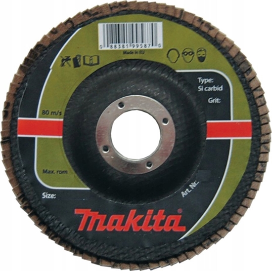Изображение Makita MAKITA CIERNICA LISTKOWA SI CARBID 125x22,23mm P120 KAMIE, CERAMIKA, TW. SZTUCZNE