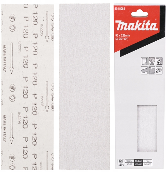 Picture of Makita MAKITA PAPIER SZLIF. 228mm x 93mm P120 /10szt.