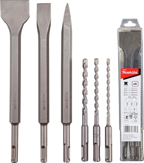 Изображение Makita SDS+ Bohrer/Meissel-Set 6tlg