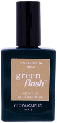 Picture of MANUCURIST_Green Flash Led Gel Nail Lacquer lakier do paznokci Gold 15ml