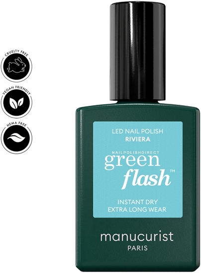 Picture of MANUCURIST_Green Flash Led Gel Nail Lacquer lakier do paznokci Riviera 15ml