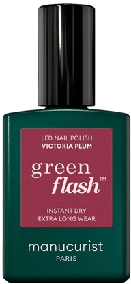 Picture of MANUCURIST_Green Flash Led Gel Nail Lacquer lakier do paznokci Victoria Plum 15ml
