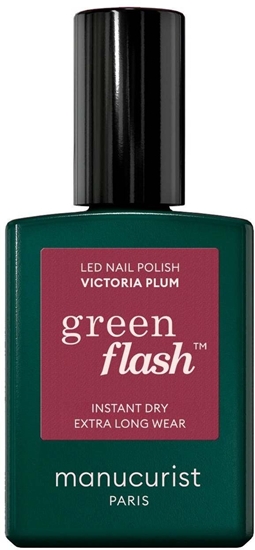 Picture of MANUCURIST_Green Flash Led Gel Nail Lacquer lakier do paznokci Victoria Plum 15ml