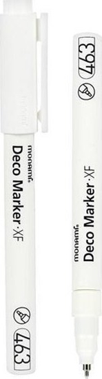 Picture of Marker akrylowy Deco 463 XF biay (6szt) MONAMI