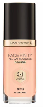 Picture of Max Factor Facefinity All Day Flawless Flexi-Hold 3in1 40 Primer, Concealer, Foundation SPF20 30 ml