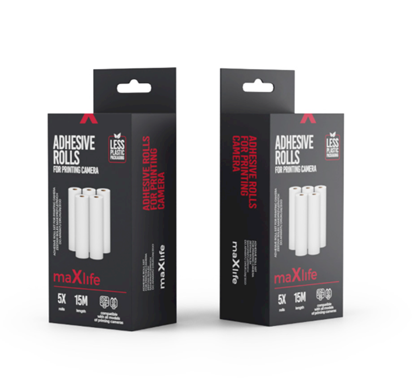 Изображение Maxlife Adhesive Roll Set for Printing Camera 3pcs.