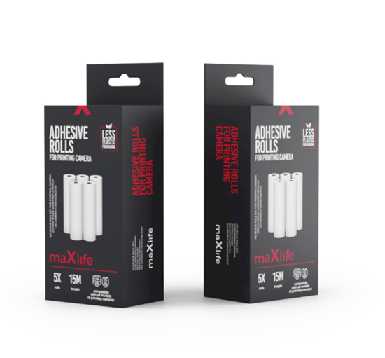 Picture of Maxlife Adhesive Roll Set for Printing Camera 3pcs.
