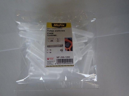 Picture of MCFIX TULEJA SIATKOWA PLASTIKOWA DO YWIC 12*60MM 20SZT