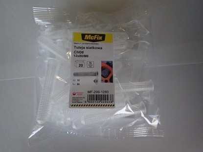 Picture of MCFIX TULEJA SIATKOWA PLASTIKOWA DO YWIC 12*80MM 20SZT