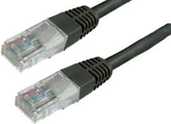 Изображение MediaRange Patchcord, UTP, Cat6, 1m, czarny (MRCS119)