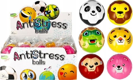 Picture of Mega Creative PILKA ANTYSTRES 6CM ZWIERZ SPORT MC 30/300/600