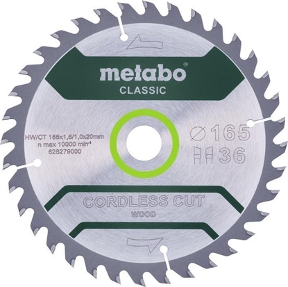 Attēls no Metabo METABO PIA TARCZOWA HW/CT 165x20x36z    CORDLESS CUT WOOD CLASSIC