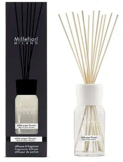Picture of Millefiori Milano White Paper Flowers Fragrance Diffuser 500 ml