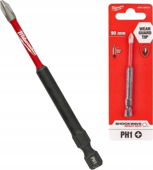 Изображение Milwaukee BIT SHOCKWAVE PH1 90MM-1SZT.