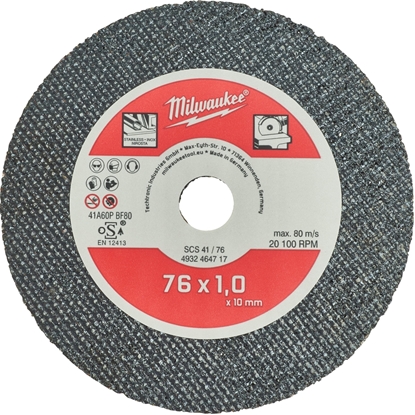 Picture of Abrazīvais griešanas disks Milwaukee 4932464717; 76x1 mm; 5  gab.; metālam