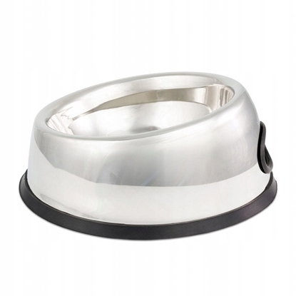 Изображение Miska, dla psa, owalna, stal nierdzewna, antypolizgowa z podwyszon ciank, 990 ml
