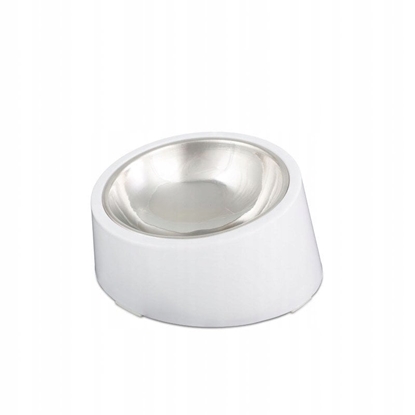 Изображение Miska, dla psa/kota, stal nierdzewna, biay stojak, antypolizgowa,160ml