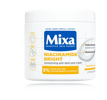Attēls no MIXA_Niacinamide Bright nawilajcy i rozwietlajcy krem do twarzy, ciaa i doni 400ml