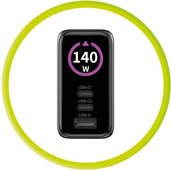 Picture of Mobile Origin 140W GaN Display Charger PW21 - 2x USB-C + USB-A