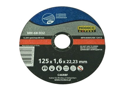 Picture of Modeco ciernica paska do cicia aluminium 230x1,9x22,23mm 25szt.- MN-68-935