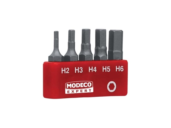 Picture of Modeco Komplet grotów 25mm HEX H2-H6 5szt. - MN-15-514