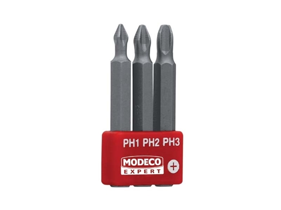 Picture of Modeco Komplet grotów 50mm PH1-PH3 3szt. - MN-15-521