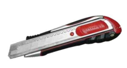 Изображение Modeco Nó z wymiennym ostrzem amanym 18mm aluminiowy - MN-63-026