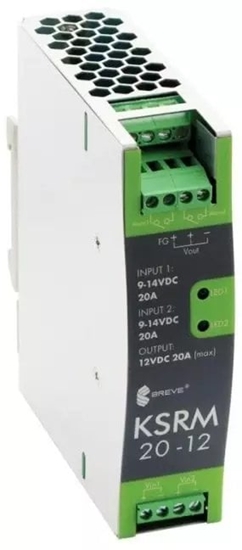 Picture of Modu reduntancyjny KSRM 12VDC 20A W na szyn DIN, Uzas: 9-14VDCVAC, Ta80, 17000-1810