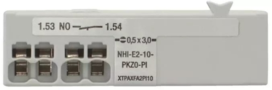 Picture of Modu styków pomocniczych do PKZ, 1NO, przedni, push-in NHI-E2-10-PKZ0-PI EP-401017