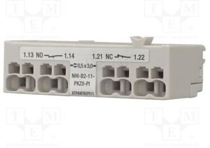 Attēls no Modu styków pomocniczych do PKZ, 1NO/1NC, przedni, push-in NHI-B2-11-PKZ0-PI EP-401016