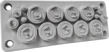 Picture of MOREK Przepust wielootworowy RMC17 IP65 RAL 7035 kolor szary UL94 V-0 MBA1N17X11 82414002
