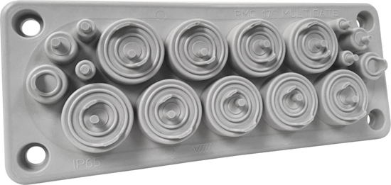 Picture of MOREK Przepust wielootworowy RMC17 IP65 RAL 7035 kolor szary UL94 V-0 MBA1N17X11 82414002