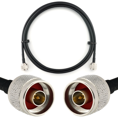 Picture of N Male to N Male 2m Coaxial Cable — HF240 (LMR240 equivalent)