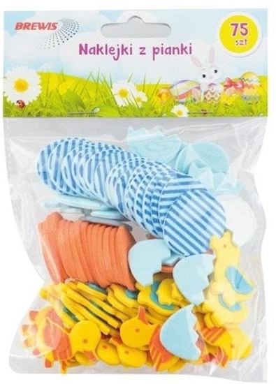 Picture of Naklejki wielkanocne z pianki 75szt EDUKAMP