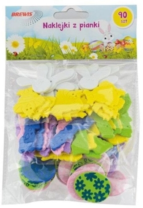 Picture of Naklejki wielkanocne z pianki 90szt EDUKAMP