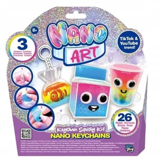 Picture of NANO ART Squishy Kit Brelok, zestaw kreatywny