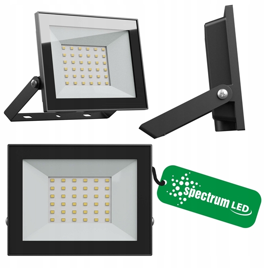 Picture of Nawietlacz SpectrumLED NOCTIS LUX NAWIETLACZ 30W NW 230V IP65 141x107x25mm CZARNY