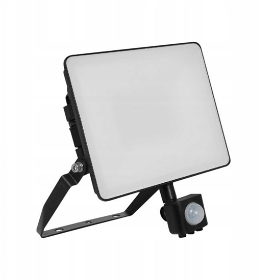 Изображение Nawietlacz V-TAC Projektor LED z czujnikiem ruchu FLUXI MC 50W 6000lm 6500K IP65 Czarny