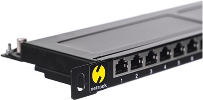 Picture of NetRack Patch panel 19" 0,5U 24-porty Kat. 5e FTP (104-12)