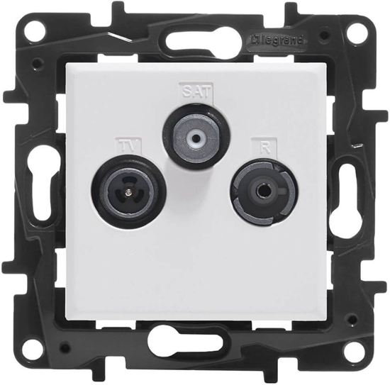 Изображение Niloe Step Gn TV-R-SAT kocowe typu gwiazda 1,5 db - kolor biay 863180B