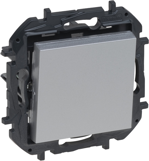 Изображение Niloe Step Przycisk pojedynczy 6A - kolor aluminium 863309B