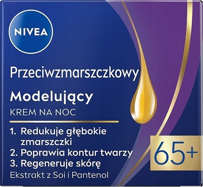 Picture of NIVEA Przeciwzmarszczkowy + modelujcy krem na noc 65+ 50 ml