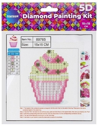 Изображение Norimpex Diamentowa mozaika 5D - Babeczka 15x15 89765