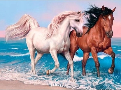 Изображение Norimpex Mozaika diamentowa 5D - Konie 40x30cm