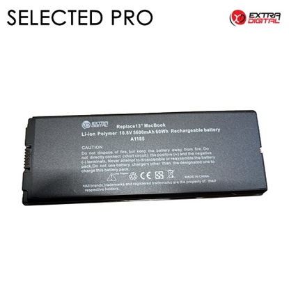 Attēls no Notebook Battery for A1185, 5600mAh, Extra Digital Selected Pro