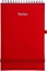 Attēls no Notes A5 Vivella na spirali z gumk czerwony