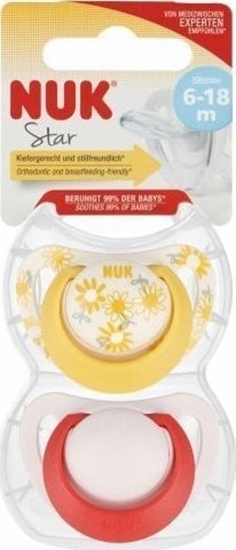 Picture of NUK 401919 SMOCZEK SILIKONOWY STAR FLOW 6-18 2SZT 541395, 176287