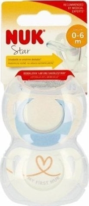 Picture of NUK 440277 SMOCZEK SILIKONOWY STAR 0-6 2SZT 537208, 730713