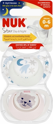 Picture of NUK SMOCZEK USP 2EL 0-6M D&N B/ROZ 10730692 1/6